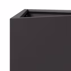 vidaXL Garden Planters Outdoor Flower Pot Patio Planter Box Triangular Steel - black, 50 x 43 x 75 cm/ 1 pcs - Additional view 6