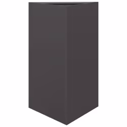 vidaXL Garden Planters Outdoor Flower Pot Patio Planter Box Triangular Steel - black, 50 x 43 x 75 cm/ 2 pcs - Additional view 4