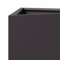 vidaXL Garden Planters Outdoor Flower Pot Patio Planter Box Triangular Steel - black, 50 x 43 x 75 cm/ 2 pcs - Additional view 8