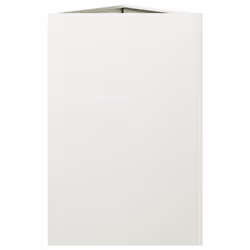 vidaXL Garden Planters Outdoor Flower Pot Patio Planter Box Triangular Steel - white, 50 x 43 x 75 cm/ 1 pcs - Additional view 4