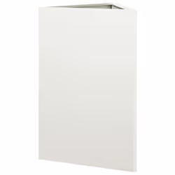 vidaXL Garden Planters Outdoor Flower Pot Patio Planter Box Triangular Steel - white, 50 x 43 x 75 cm/ 1 pcs - Additional view 5