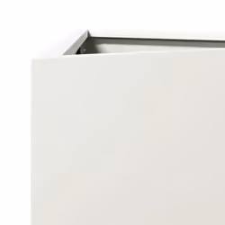 vidaXL Garden Planters Outdoor Flower Pot Patio Planter Box Triangular Steel - white, 50 x 43 x 75 cm/ 1 pcs - Additional view 6