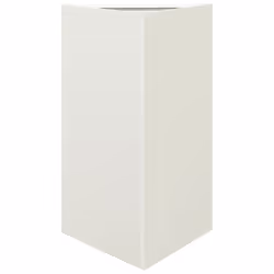vidaXL Garden Planters Outdoor Flower Pot Patio Planter Box Triangular Steel - white, 50 x 43 x 75 cm/ 2 pcs - Additional view 4