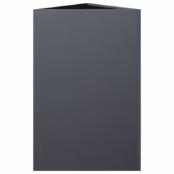 vidaXL Garden Planters Outdoor Flower Pot Patio Planter Box Triangular Steel - anthracite, 50 x 43 x 75 cm/ 1 pcs - Additional view 4