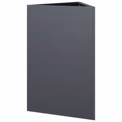 vidaXL Garden Planters Outdoor Flower Pot Patio Planter Box Triangular Steel - anthracite, 50 x 43 x 75 cm/ 1 pcs - Additional view 5