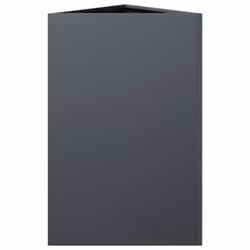 vidaXL Garden Planters Outdoor Flower Pot Patio Planter Box Triangular Steel - anthracite, 50 x 43 x 75 cm/ 2 pcs - Additional view 6
