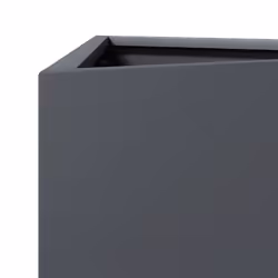 vidaXL Garden Planters Outdoor Flower Pot Patio Planter Box Triangular Steel - anthracite, 50 x 43 x 75 cm/ 2 pcs - Additional view 8
