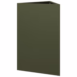 vidaXL Garden Planters Outdoor Flower Pot Patio Planter Box Triangular Steel - olive green, 50 x 43 x 75 cm/ 1 pcs - Additional view 5