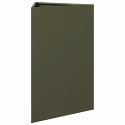 vidaXL Garden Planters Outdoor Flower Pot Patio Planter Box Triangular Steel - olive green, 50 x 43 x 75 cm/ 2 pcs - Additional view 5