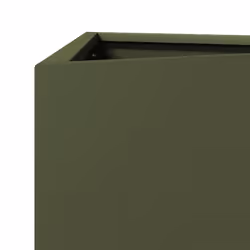 vidaXL Garden Planters Outdoor Flower Pot Patio Planter Box Triangular Steel - olive green, 50 x 43 x 75 cm/ 2 pcs - Additional view 8