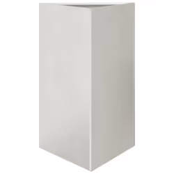 vidaXL Garden Planters Outdoor Flower Pot Patio Planter Box Triangular Steel - light grey, 50 x 43 x 75 cm/ 2 pcs - Additional view 4