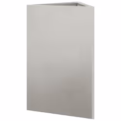 vidaXL Garden Planters Outdoor Flower Pot Patio Planter Box Triangular Steel - light grey, 50 x 43 x 75 cm/ 2 pcs - Additional view 7