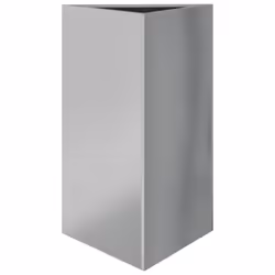 vidaXL Garden Planters Outdoor Flower Pot Patio Planter Box Triangular Steel - grey, 50 x 43 x 75 cm/ 2 pcs - Additional view 4