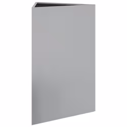 vidaXL Garden Planters Outdoor Flower Pot Patio Planter Box Triangular Steel - grey, 50 x 43 x 75 cm/ 2 pcs - Additional view 5