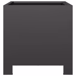 vidaXL Garden Planter Plant Pot Flower Pot Outdoor Planter Box Black Steel - Additional view 4
