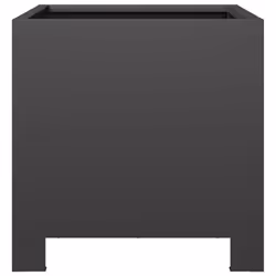 vidaXL Garden Planters Patio Flower Pot Outdoor Planter Box 2 pcs Black Steel - Additional view 5