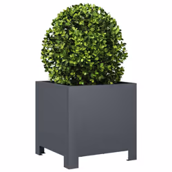 vidaXL Garden Planter Plant Pot Patio Outdoor Planter Box Anthracite Steel