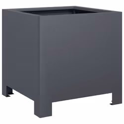 vidaXL Garden Planter Plant Pot Patio Outdoor Planter Box Anthracite Steel - Additional view 5