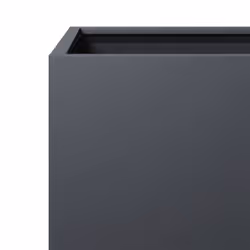 vidaXL Garden Planter Plant Pot Patio Outdoor Planter Box Anthracite Steel - Additional view 6