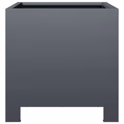 vidaXL Garden Planters Flower Pot Outdoor Planter Box 2 pcs Anthracite Steel - Additional view 5