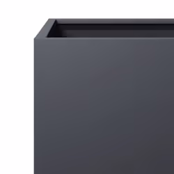 vidaXL Garden Planters Flower Pot Outdoor Planter Box 2 pcs Anthracite Steel - Additional view 8