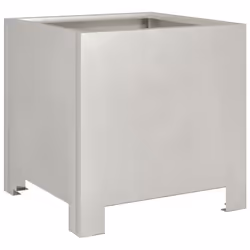 vidaXL Garden Planter Plant Pot Flower Pot Outdoor Planter Box Stainless Steel