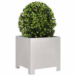 vidaXL Garden Planter Plant Pot Flower Pot Outdoor Planter Box Stainless Steel
