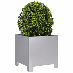 vidaXL Garden Planter Plant Pot Patio Outdoor Planter Box Galvanised Steel
