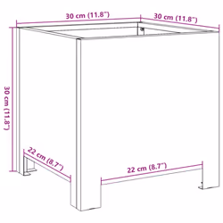 vidaXL Garden Planter Plant Pot Patio Outdoor Planter Box Galvanised Steel
