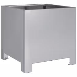 vidaXL Garden Planters Flower Pot Outdoor Planter Box 2 pcs Galvanised Steel - Additional view 4