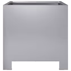 vidaXL Garden Planters Flower Pot Outdoor Planter Box 2 pcs Galvanised Steel - Additional view 5