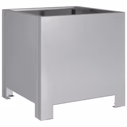 vidaXL Garden Planters Flower Pot Outdoor Planter Box 2 pcs Galvanised Steel - Additional view 7