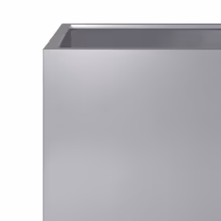vidaXL Garden Planters Flower Pot Outdoor Planter Box 2 pcs Galvanised Steel - Additional view 8