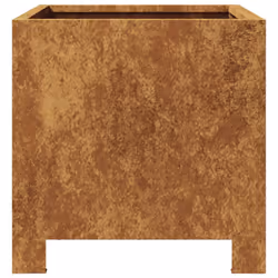 vidaXL Garden Planters Plant Pot Flower Pot Planter Box 2 pcs Weathering Steel - Additional view 6