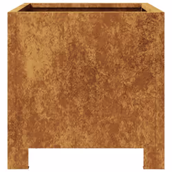 vidaXL Garden Planters Plant Pot Flower Pot Planter Box 2 pcs Weathering Steel - Additional view 7
