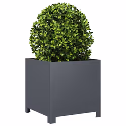 vidaXL Garden Planter Plant Pot Patio Outdoor Planter Box Anthracite Steel
