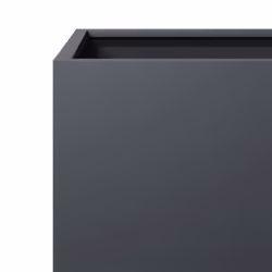 vidaXL Garden Planter Plant Pot Patio Outdoor Planter Box Anthracite Steel - Additional view 6