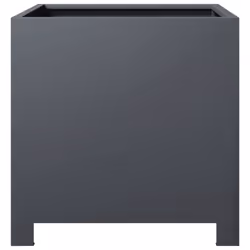 vidaXL Garden Planters Flower Pot Outdoor Planter Box 2 pcs Anthracite Steel - Additional view 5
