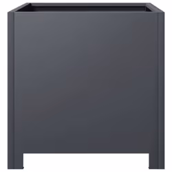 vidaXL Garden Planters Flower Pot Outdoor Planter Box 2 pcs Anthracite Steel - Additional view 6