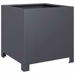 vidaXL Garden Planters Flower Pot Outdoor Planter Box 2 pcs Anthracite Steel - Additional view 7