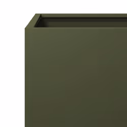 vidaXL Garden Planter Patio Flower Pot Outdoor Planter Box Olive Green Steel - Additional view 6