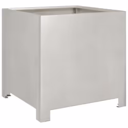 vidaXL Garden Planter Plant Pot Flower Pot Outdoor Planter Box Stainless Steel