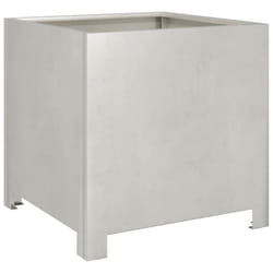 vidaXL Garden Planter Plant Pot Flower Pot Outdoor Planter Box Stainless Steel