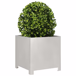 vidaXL Garden Planter Plant Pot Flower Pot Outdoor Planter Box Stainless Steel