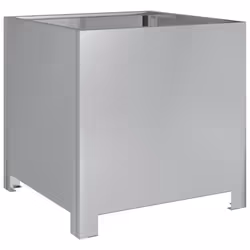 vidaXL Garden Planter Plant Pot Patio Outdoor Planter Box Galvanised Steel - Additional view 5