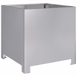 vidaXL Garden Planters Flower Pot Outdoor Planter Box 2 pcs Galvanised Steel - Additional view 4