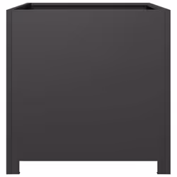 vidaXL Garden Planter Plant Pot Flower Pot Outdoor Planter Box Black Steel - Additional view 4
