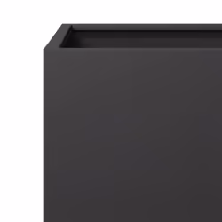 vidaXL Garden Planter Plant Pot Flower Pot Outdoor Planter Box Black Steel - Additional view 6