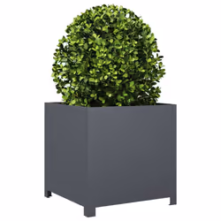 vidaXL Garden Planter Plant Pot Patio Outdoor Planter Box Anthracite Steel