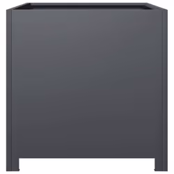 vidaXL Garden Planter Plant Pot Patio Outdoor Planter Box Anthracite Steel - Additional view 4